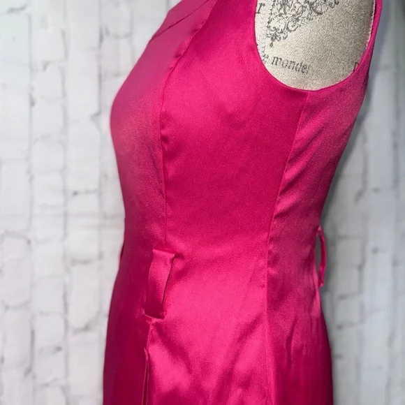 dressbarn Fuchsia Midi Dress - Picture 3 of 5
